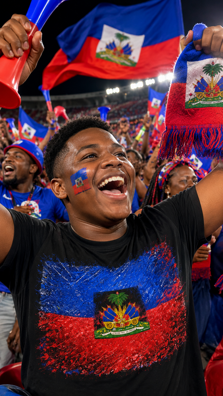 Grenadiers Spirit Haiti Football Fan-Art Tee