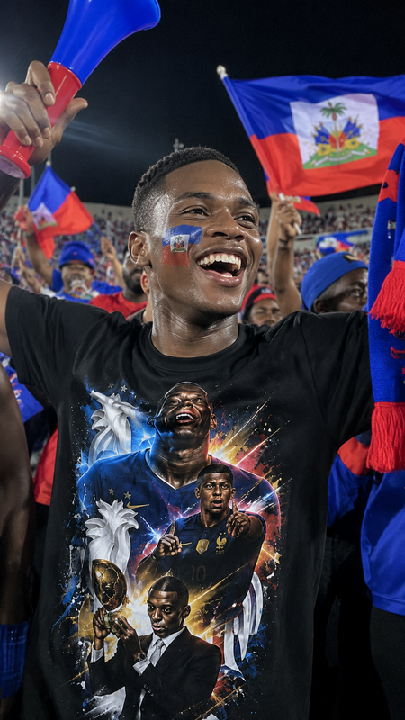 Grenadiers Spirit Haiti Football Fan-Art Tee