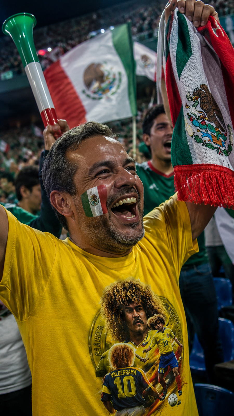 Viva El Tri – Mexico Football Fan-Art Tee